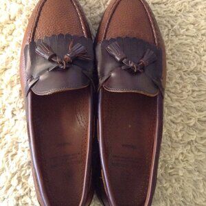 Allen Edmonds Nashua 2 toned tasseled Loafers 12B Quality Quiet Lux LEATHER USA